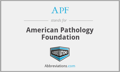 APF - American Pathology Foundation
