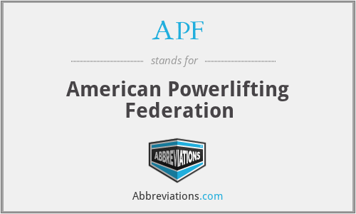 APF - American Powerlifting Federation