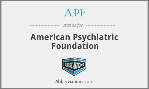 APF - American Psychiatric Foundation