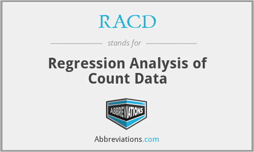 RACD - Regression Analysis of Count Data
