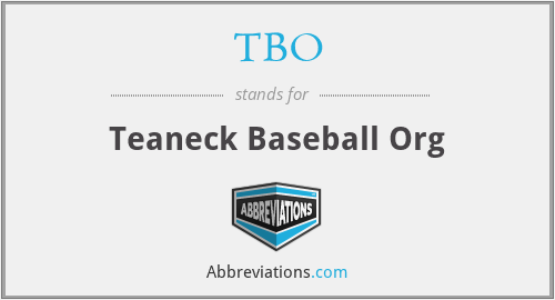 TBO - Teaneck Baseball Org