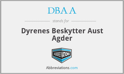 DBAA - Dyrenes Beskytter Aust Agder