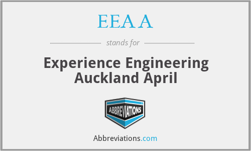 EEAA - Experience Engineering Auckland April