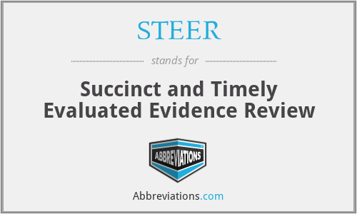 STEER - Succinct and Timely Evaluated Evidence Review