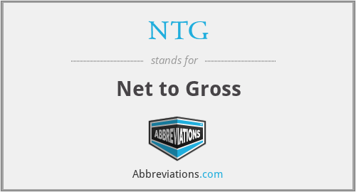 NTG - Net to Gross