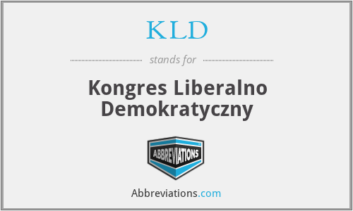 KLD - Kongres Liberalno Demokratyczny