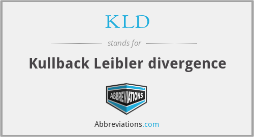 KLD - Kullback Leibler divergence