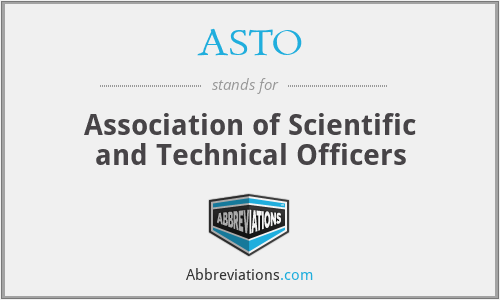 ASTO - Association of Scientific and Technical Officers