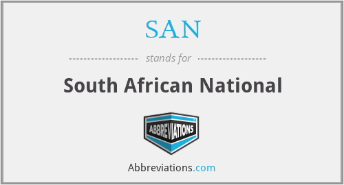SAN - South African National