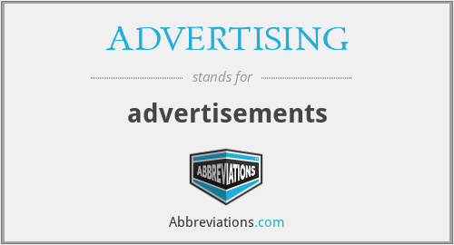 ADVERTISING - advertisements