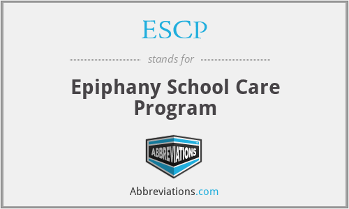 ESCP - Epiphany School Care Program