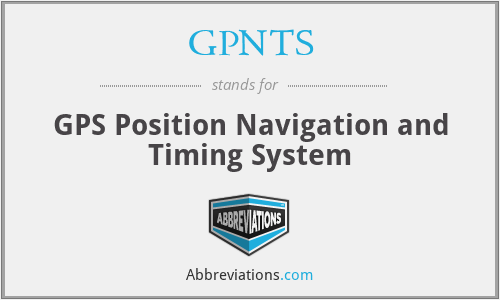 GPNTS - GPS Position Navigation and Timing System