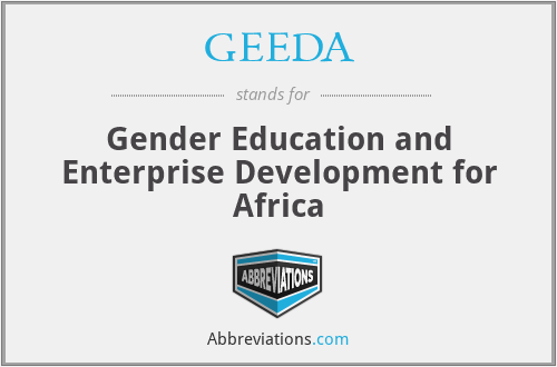 GEEDA - Gender Education and Enterprise Development for Africa