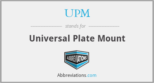 UPM - Universal Plate Mount