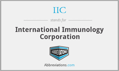 IIC - International Immunology Corporation