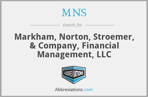 MNS - Markham, Norton, Stroemer, & Company, Financial Management, LLC