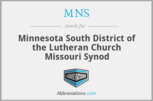 MNS - Minnesota South District of the Lutheran Church Missouri Synod