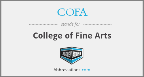 COFA - College of Fine Arts