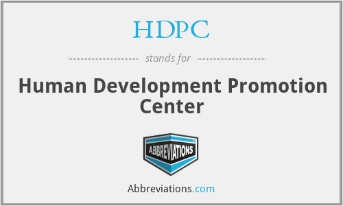 HDPC - Human Development Promotion Center