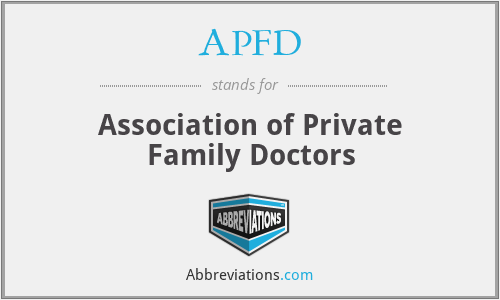 APFD - Association of Private Family Doctors