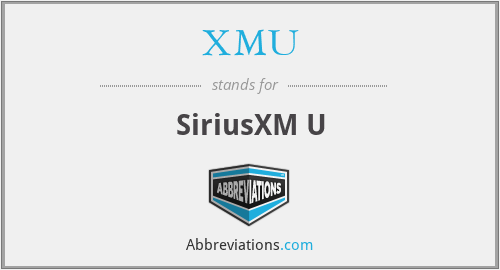 XMU - SiriusXM U