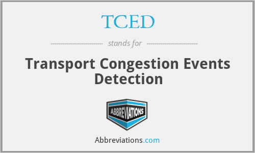 TCED - Transport Congestion Events Detection