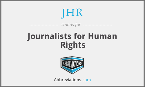 JHR - Journalists for Human Rights
