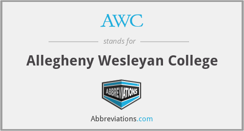 AWC - Allegheny Wesleyan College