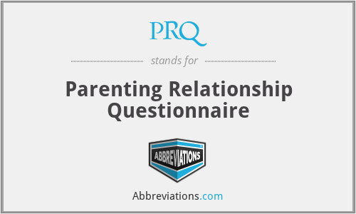 PRQ - Parenting Relationship Questionnaire