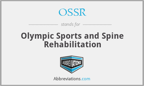 OSSR - Olympic Sports and Spine Rehabilitation