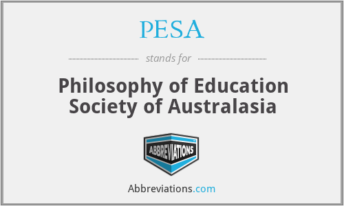 PESA - Philosophy of Education Society of Australasia