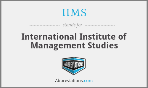 IIMS - International Institute of Management Studies