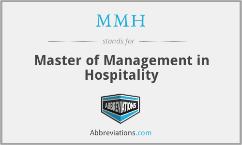 MMH - Master of Management in Hospitality