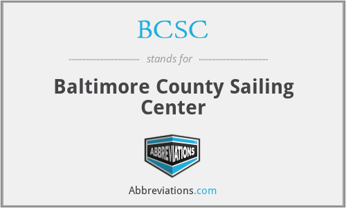 BCSC - Baltimore County Sailing Center
