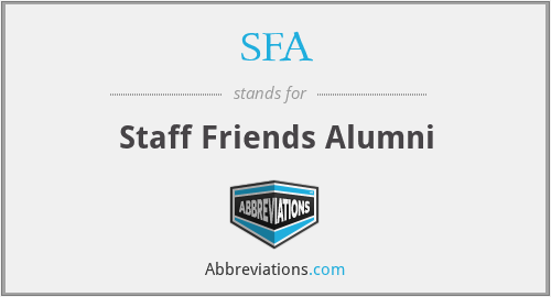 SFA - Staff Friends Alumni