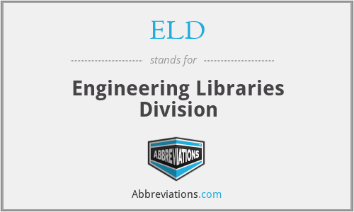 ELD - Engineering Libraries Division