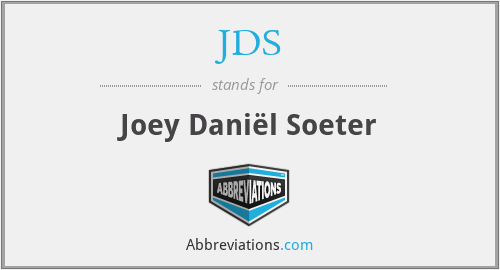 JDS - Joey Daniël Soeter