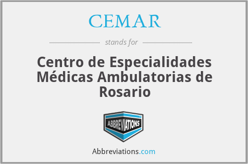CEMAR - Centro de Especialidades Médicas Ambulatorias de Rosario