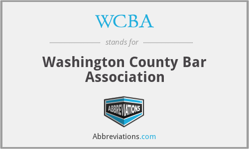 WCBA - Washington County Bar Association