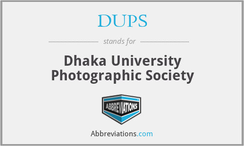 DUPS - Dhaka University Photographic Society