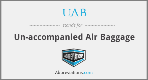 UAB - Un-accompanied Air Baggage