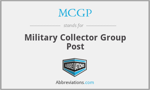 MCGP - Military Collector Group Post