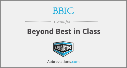 BBIC - Beyond Best in Class