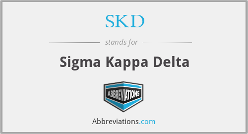 SKD - Sigma Kappa Delta