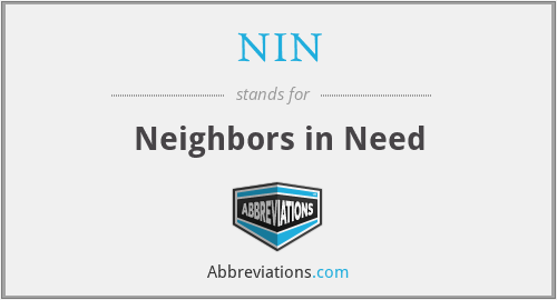 NIN - Neighbors in Need