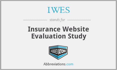 IWES - Insurance Website Evaluation Study