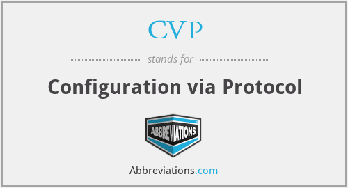 CVP - Configuration via Protocol