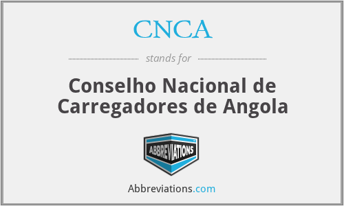 CNCA - Conselho Nacional de Carregadores de Angola