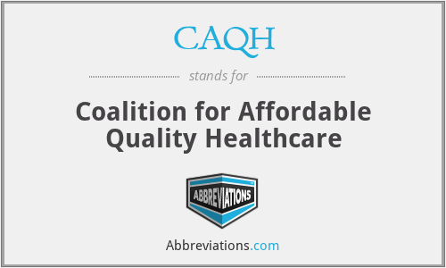 CAQH - Coalition for Affordable Quality Healthcare