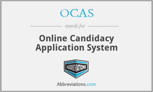 OCAS - Online Candidacy Application System